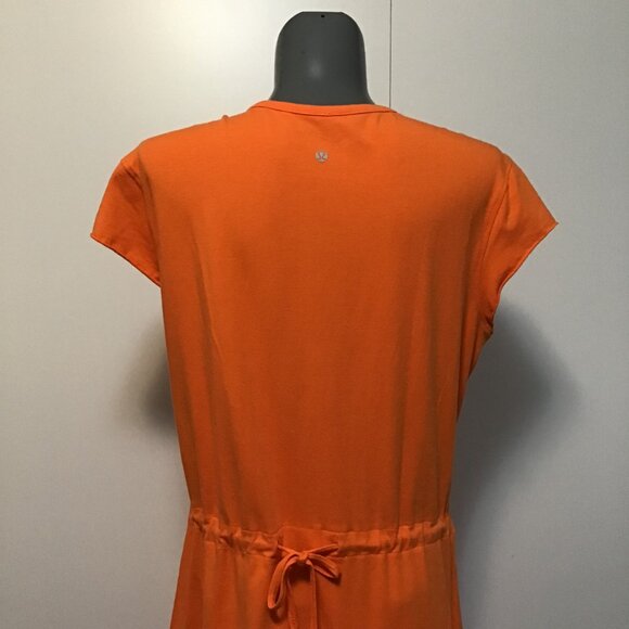 Lululemon Cotton Chill It Dress with Cap Sleeves and Cinch Waist Size L - Picture 5 of 14